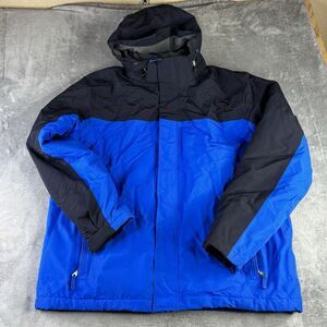 Lands' End Coat Men XL Tall 46-48 Squall Insulated Waterproof Hood‎ Parka Nylon